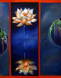 Zainab Taj, Gardish-e-Ayam 2, 28 x 20 Inch, Oil on Canvas, AC-ZBT-004 Zainab Taj, Gardish-e-Ayam 2, 28 x 20 Inch, Oil on Canvas, AC-ZBT-004